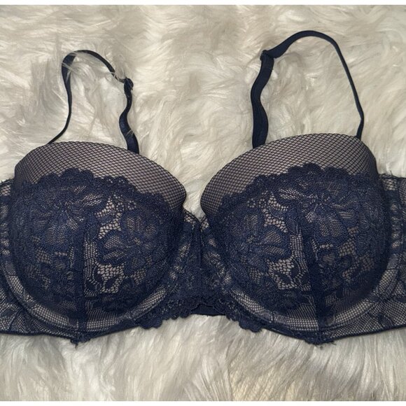 Maidenform Self Expressions Multiway Push Up Bra UW Womens 36C Blue SE1102 - Picture 3 of 6